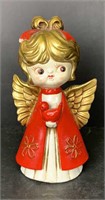 Red Gold Angel Bird Figurine HH Japan