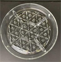 Sectioned Glass Serving Dish
