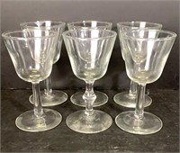 6 Cordial Glasses