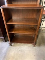 MAHOGANY CLAW-FOOT BOOKCASE