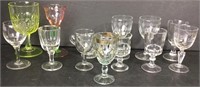 Lot of 13 Cordial small Glasses