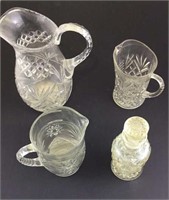 Cut glass pitchers Lot