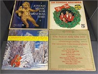 4 Vintage Christmas record album set