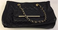 ALDO Black/Gold Quilted Purse