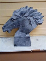Cast iron horse head