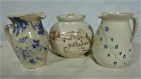 3 Pieces of John Garrou Pottery - Old Fort NC