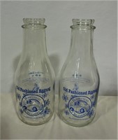 2 Homestead Creamery Old Fashioned Eggnog Bottles