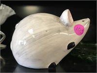 Adorable Large Ceramic Mouse Coin Bank