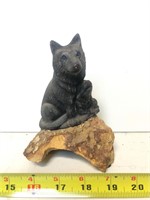 Wolf and Pup Statue