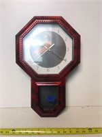19" x  12" red Jesus wall clock