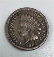 1863 Indian Head Cent Penny, Civil War Issue
