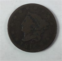 1816 Matron Coronet Head Large Cent 1c One Penny