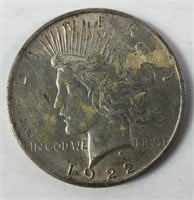 1922-P Peace Silver Dollar Coin