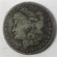 1890 P Morgan Silver Dollar Coin