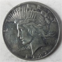1922 D Peace Dollar Silver Coin