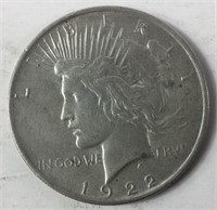 1922 P Peace Dollar Silver Coin