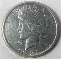 1922 P Peace Dollar Silver Coin