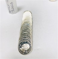 Roll 90% Silver Statehood/ATB Quarters Proof UNC.