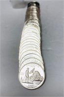 Roll 90% Silver Statehood/ATB Quarters Proof UNC.