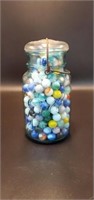 Ball Jar full of marbles