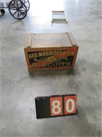 ADVERTISING BOX - GEO MUGRIDGE & SON BISCUITS