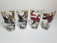 Hazel Atlas Bird Hunting Drinking Glasses - 1950s