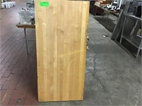 53 inch long by 25 inch deep Butcher Block wood