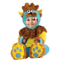 Fuzzy Blue Monster Costume - 6-12 months