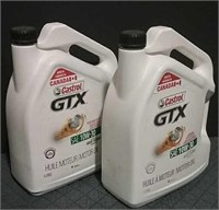Two Unopened Castrol GTX 10W-30 Oil 5 Liters Each
