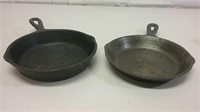 Two 6" Cast Iron Skillets
