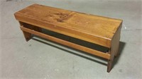 Stained Bench 41.5x12.5x16"H