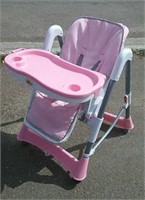 Little Girl's Pink High Chair