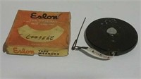 Vintage Eslon 100' Tape Measure With Original Box