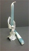 Angel Seagull Pewter Candle Holder Dated 1995