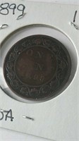 1899 Canada One Cent Coin