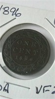 1896 Canada One Cent Coin