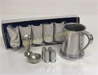 Pewter Salt & Peppers, Small Goblets