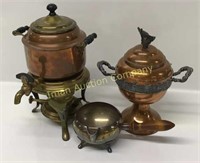 Copper Tea Pot & Comport