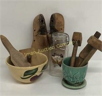 Wooden Shoe Lasts, Liberty Apple Butter Jar