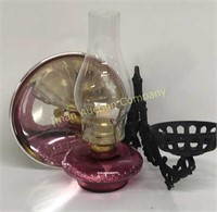 Cranberry Bracket Lamp With Reflector