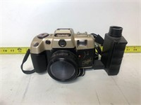 Nikai 50 Mm Manual Film Camera and Carrying Bag