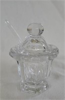 Baccarat French Crystal Sugar Dish with Lid