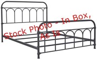 Scratch and dent, queen metal bed, B280-681