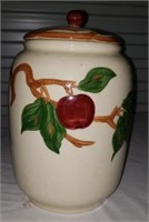 Rare Apple Franciscan cookie jar with lid