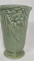 Vintage Dark green McCoy pottery vase
