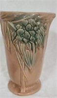 Vintage Peach colored McCoy pottery vase
