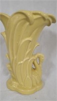 Vintage yellow McCoy potter vase