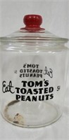 Vintage Tom's Toasted Peanuts jar