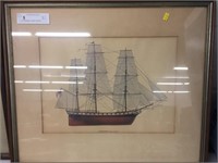 "The Philadelphia, Frigate" Ship Print