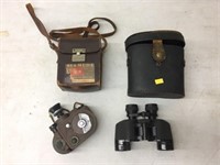 Early Revere Movie Camera & Binoculars